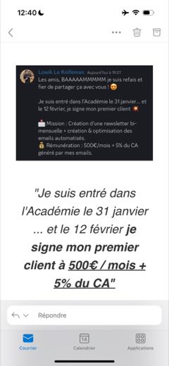 Témoignage élève