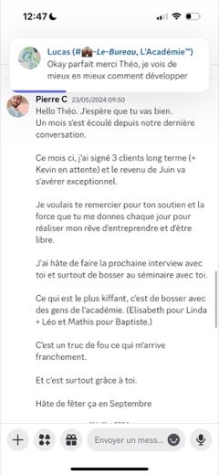 Témoignage élève
