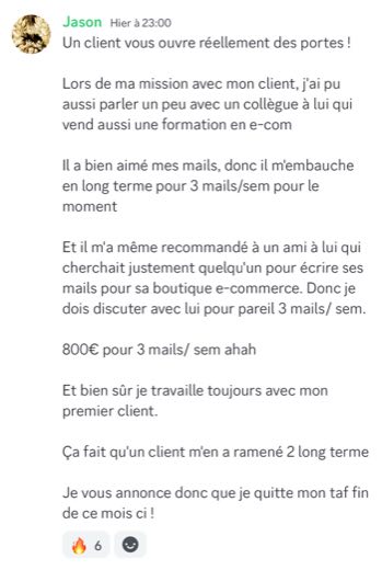 Témoignage élève