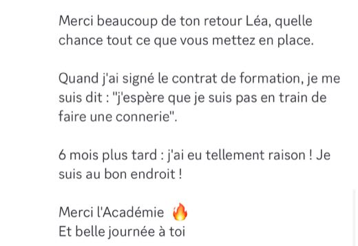 Témoignage élève