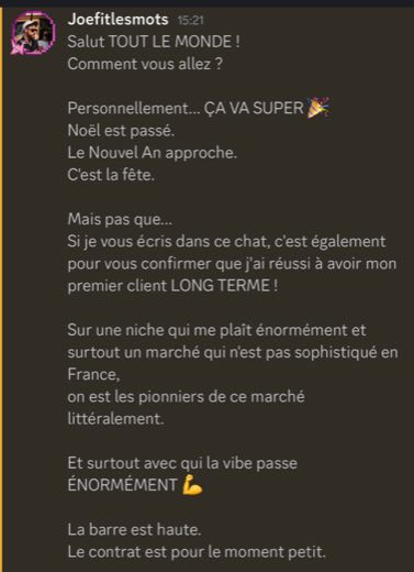 Témoignage élève