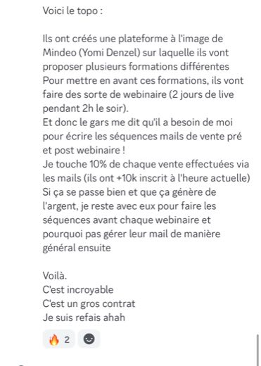 Témoignage élève